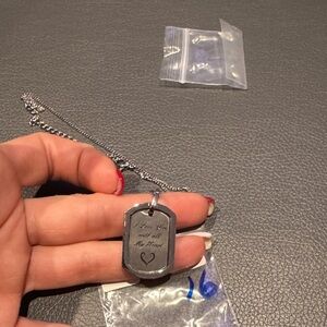 Stainless steel Pendant Necklace I LOVE YOU WITH ALL MY HEART